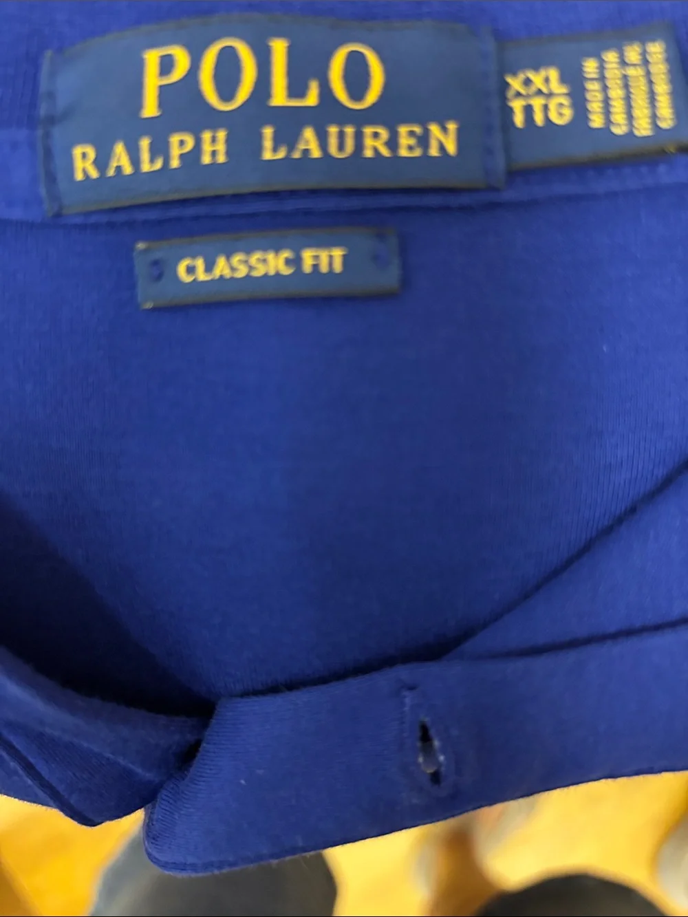 Polo by Ralph Lauren Men’s Royal Blue Polo Shirt with Embroidered Pony Sz XXL